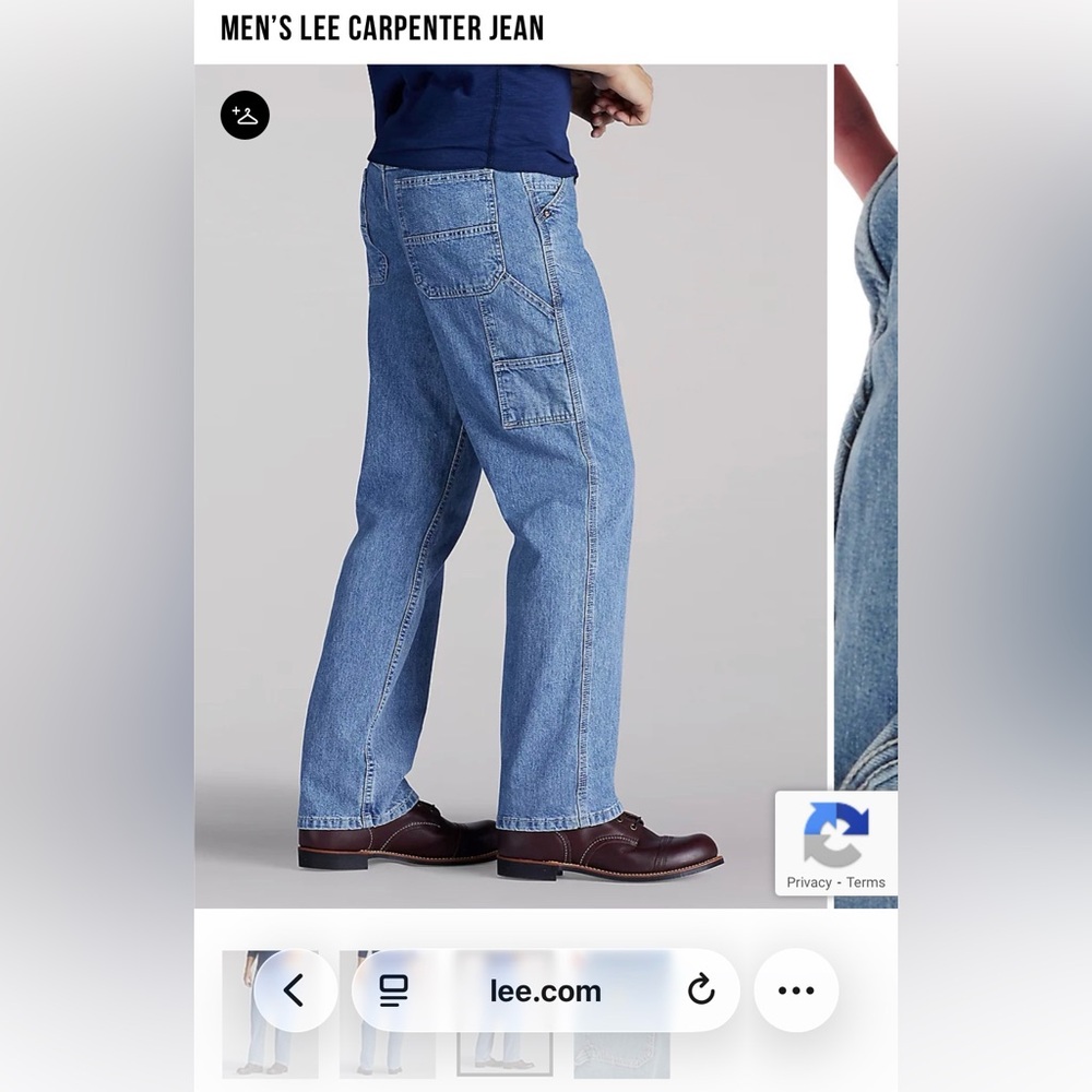 Lee Men's Carpenter Jeans - Picture 3 of 6